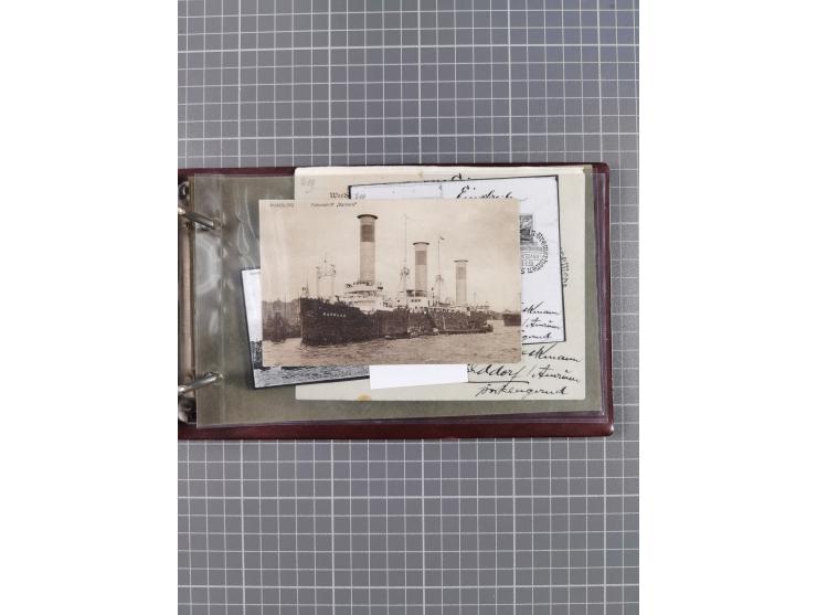 1866/1960 (ca.), interessanter Sammlungsposten inkl. sehr viel Dt. Seepost, Anlandungsstempeln, frühe Schiffspost, kleine Sam