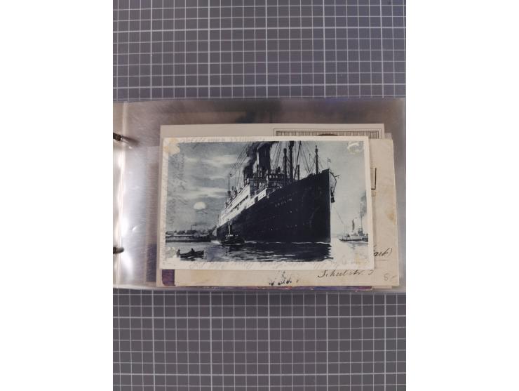 1866/1960 (ca.), interessanter Sammlungsposten inkl. sehr viel Dt. Seepost, Anlandungsstempeln, frühe Schiffspost, kleine Sam