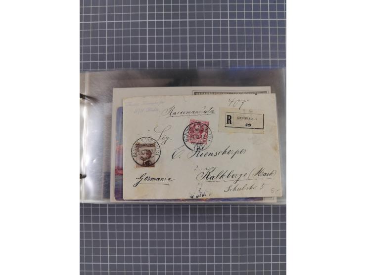 1866/1960 (ca.), interessanter Sammlungsposten inkl. sehr viel Dt. Seepost, Anlandungsstempeln, frühe Schiffspost, kleine Sam