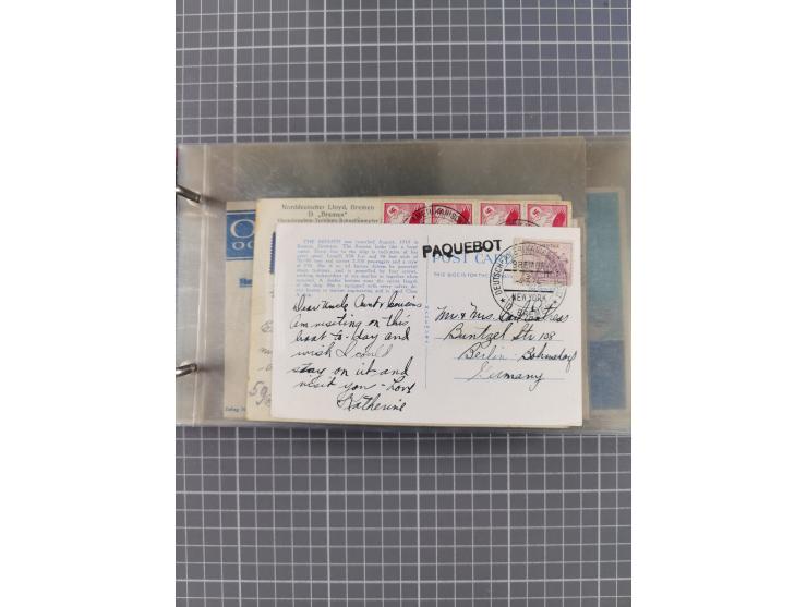 1866/1960 (ca.), interessanter Sammlungsposten inkl. sehr viel Dt. Seepost, Anlandungsstempeln, frühe Schiffspost, kleine Sam
