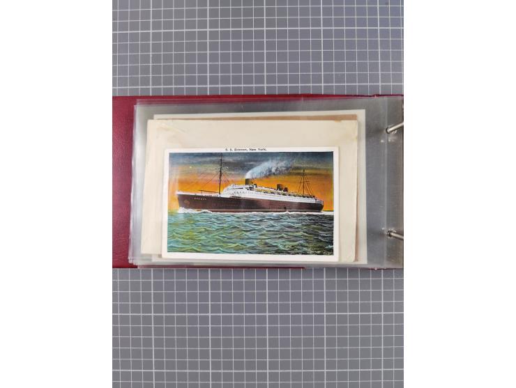 1866/1960 (ca.), interessanter Sammlungsposten inkl. sehr viel Dt. Seepost, Anlandungsstempeln, frühe Schiffspost, kleine Sam