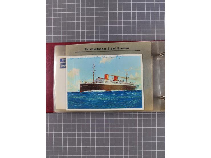 1866/1960 (ca.), interessanter Sammlungsposten inkl. sehr viel Dt. Seepost, Anlandungsstempeln, frühe Schiffspost, kleine Sam