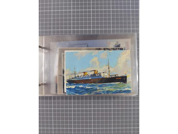 1866/1960 (ca.), interessanter Sammlungsposten inkl. sehr viel Dt. Seepost, Anlandungsstempeln, frühe Schiffspost, kleine Sam