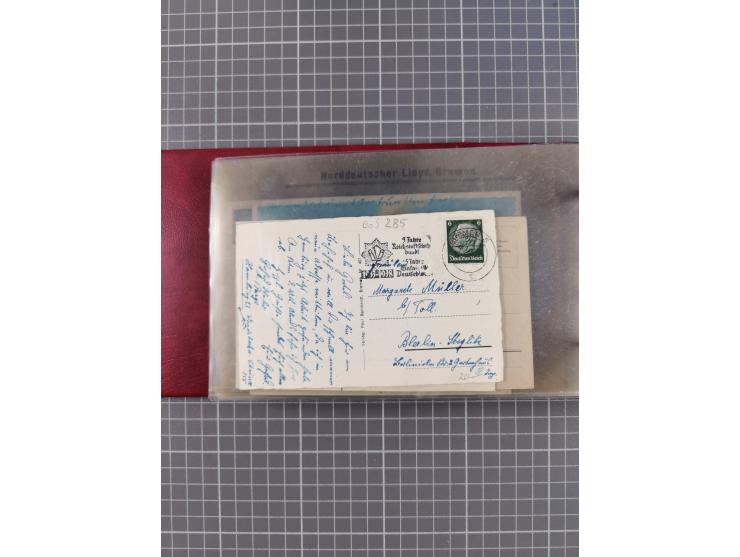 1866/1960 (ca.), interessanter Sammlungsposten inkl. sehr viel Dt. Seepost, Anlandungsstempeln, frühe Schiffspost, kleine Sam