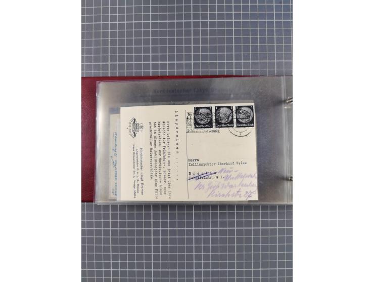 1866/1960 (ca.), interessanter Sammlungsposten inkl. sehr viel Dt. Seepost, Anlandungsstempeln, frühe Schiffspost, kleine Sam