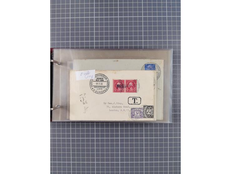 1866/1960 (ca.), interessanter Sammlungsposten inkl. sehr viel Dt. Seepost, Anlandungsstempeln, frühe Schiffspost, kleine Sam