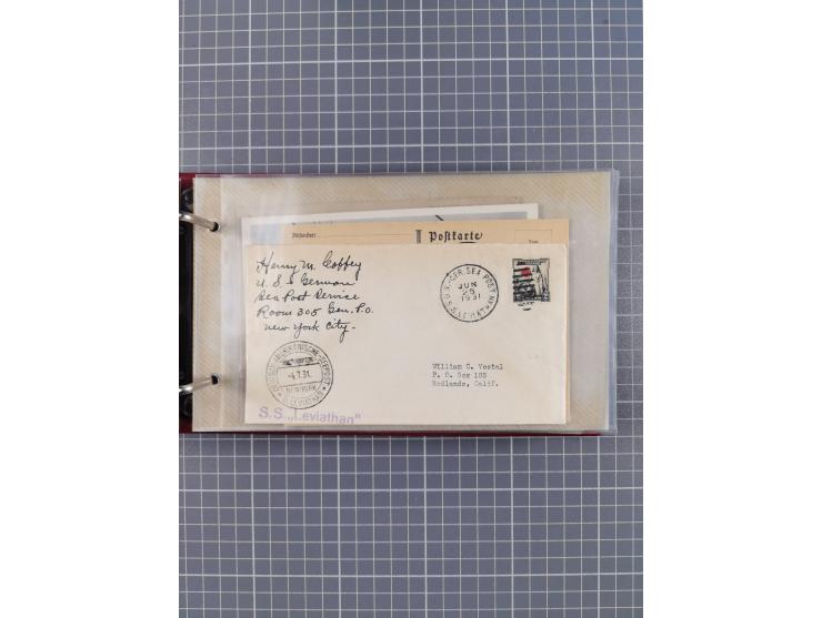 1866/1960 (ca.), interessanter Sammlungsposten inkl. sehr viel Dt. Seepost, Anlandungsstempeln, frühe Schiffspost, kleine Sam