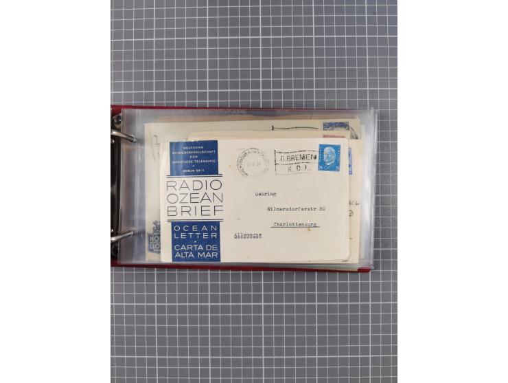 1866/1960 (ca.), interessanter Sammlungsposten inkl. sehr viel Dt. Seepost, Anlandungsstempeln, frühe Schiffspost, kleine Sam