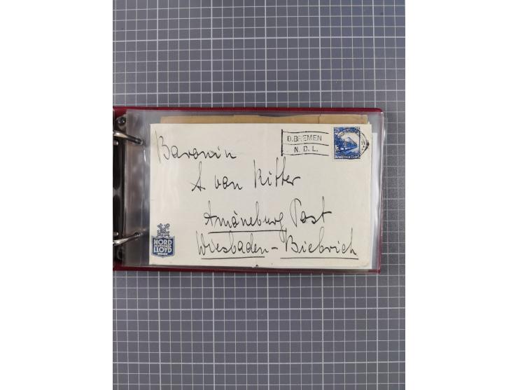 1866/1960 (ca.), interessanter Sammlungsposten inkl. sehr viel Dt. Seepost, Anlandungsstempeln, frühe Schiffspost, kleine Sam