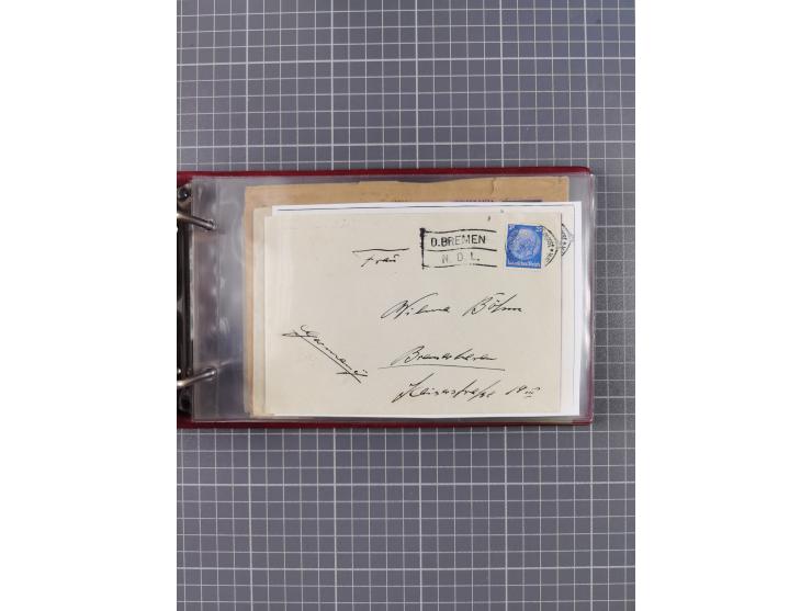 1866/1960 (ca.), interessanter Sammlungsposten inkl. sehr viel Dt. Seepost, Anlandungsstempeln, frühe Schiffspost, kleine Sam