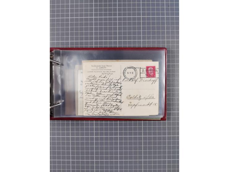 1866/1960 (ca.), interessanter Sammlungsposten inkl. sehr viel Dt. Seepost, Anlandungsstempeln, frühe Schiffspost, kleine Sam