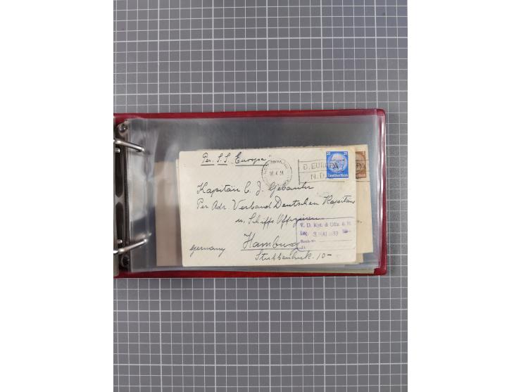 1866/1960 (ca.), interessanter Sammlungsposten inkl. sehr viel Dt. Seepost, Anlandungsstempeln, frühe Schiffspost, kleine Sam