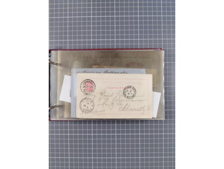 1866/1960 (ca.), interessanter Sammlungsposten inkl. sehr viel Dt. Seepost, Anlandungsstempeln, frühe Schiffspost, kleine Sam