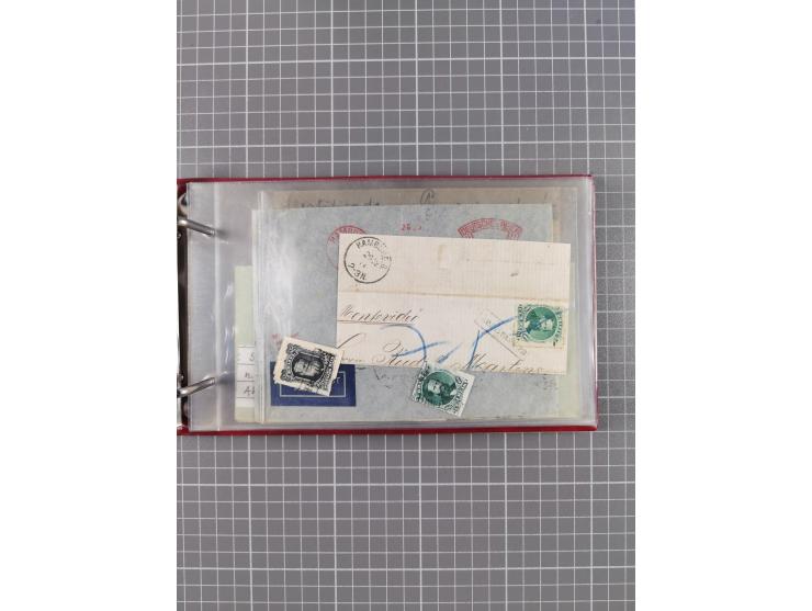 1866/1960 (ca.), interessanter Sammlungsposten inkl. sehr viel Dt. Seepost, Anlandungsstempeln, frühe Schiffspost, kleine Sam