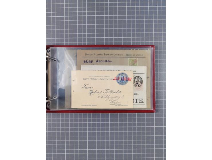 1866/1960 (ca.), interessanter Sammlungsposten inkl. sehr viel Dt. Seepost, Anlandungsstempeln, frühe Schiffspost, kleine Sam