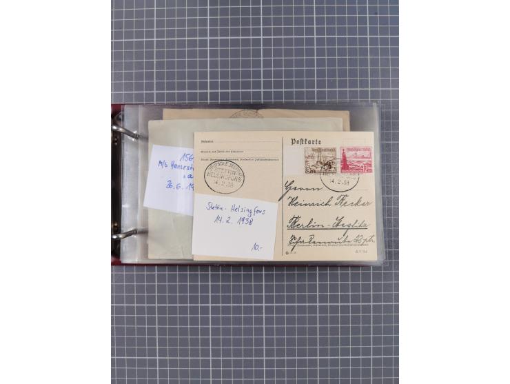 1866/1960 (ca.), interessanter Sammlungsposten inkl. sehr viel Dt. Seepost, Anlandungsstempeln, frühe Schiffspost, kleine Sam