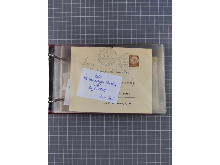 1866/1960 (ca.), interessanter Sammlungsposten inkl. sehr viel Dt. Seepost, Anlandungsstempeln, frühe Schiffspost, kleine Sam