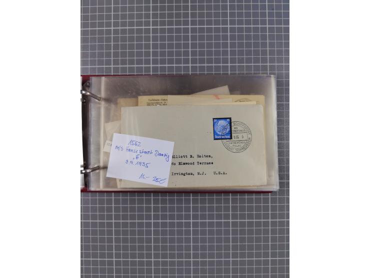 1866/1960 (ca.), interessanter Sammlungsposten inkl. sehr viel Dt. Seepost, Anlandungsstempeln, frühe Schiffspost, kleine Sam