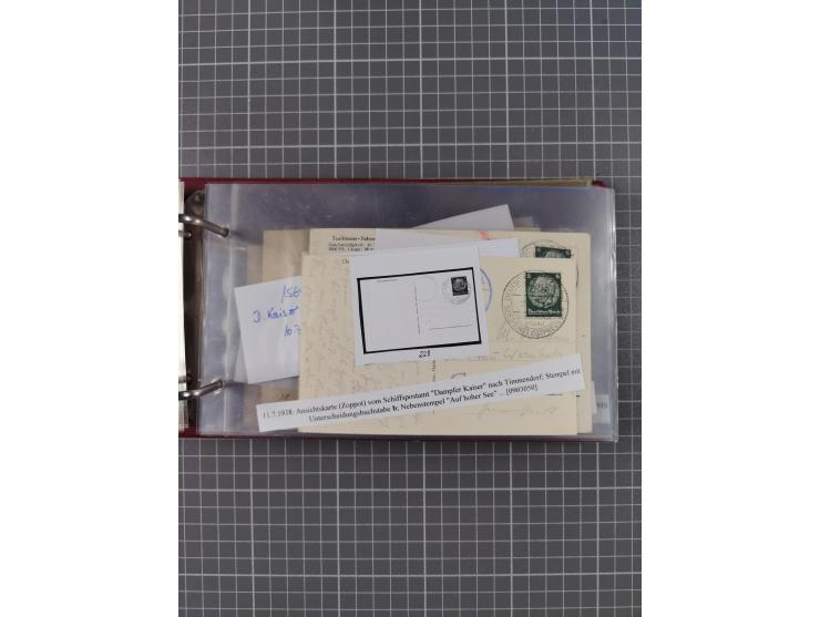 1866/1960 (ca.), interessanter Sammlungsposten inkl. sehr viel Dt. Seepost, Anlandungsstempeln, frühe Schiffspost, kleine Sam