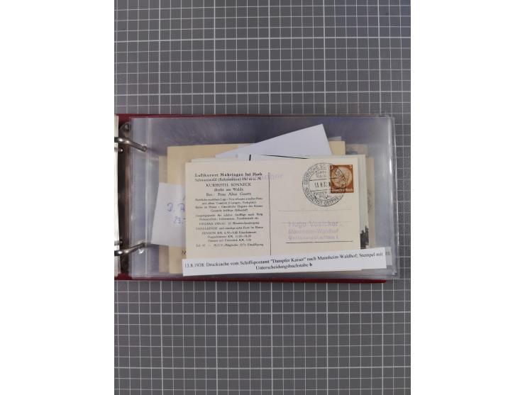 1866/1960 (ca.), interessanter Sammlungsposten inkl. sehr viel Dt. Seepost, Anlandungsstempeln, frühe Schiffspost, kleine Sam