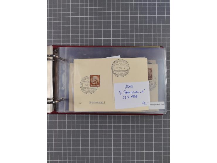 1866/1960 (ca.), interessanter Sammlungsposten inkl. sehr viel Dt. Seepost, Anlandungsstempeln, frühe Schiffspost, kleine Sam