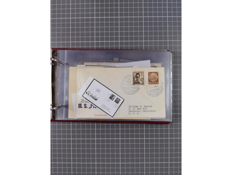 1866/1960 (ca.), interessanter Sammlungsposten inkl. sehr viel Dt. Seepost, Anlandungsstempeln, frühe Schiffspost, kleine Sam