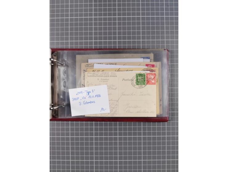 1866/1960 (ca.), interessanter Sammlungsposten inkl. sehr viel Dt. Seepost, Anlandungsstempeln, frühe Schiffspost, kleine Sam