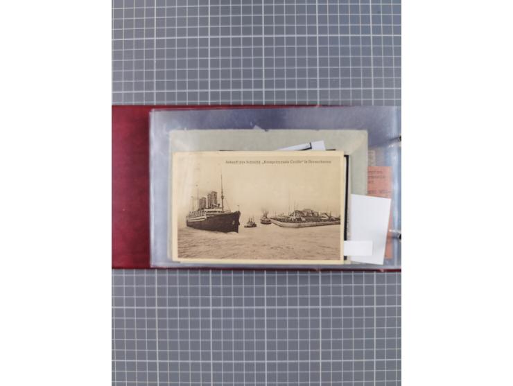 1866/1960 (ca.), interessanter Sammlungsposten inkl. sehr viel Dt. Seepost, Anlandungsstempeln, frühe Schiffspost, kleine Sam