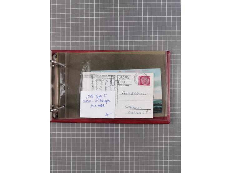 1866/1960 (ca.), interessanter Sammlungsposten inkl. sehr viel Dt. Seepost, Anlandungsstempeln, frühe Schiffspost, kleine Sam