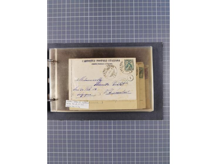 1866/1960 (ca.), interessanter Sammlungsposten inkl. sehr viel Dt. Seepost, Anlandungsstempeln, frühe Schiffspost, kleine Sam