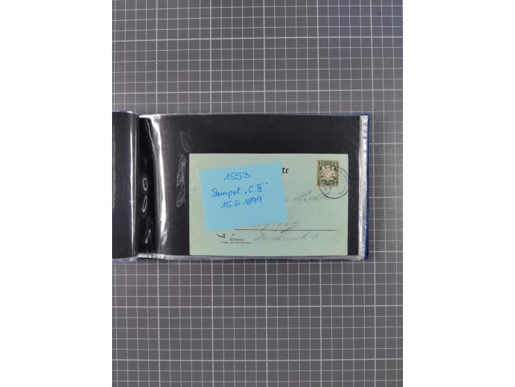 1866/1960 (ca.), interessanter Sammlungsposten inkl. sehr viel Dt. Seepost, Anlandungsstempeln, frühe Schiffspost, kleine Sam