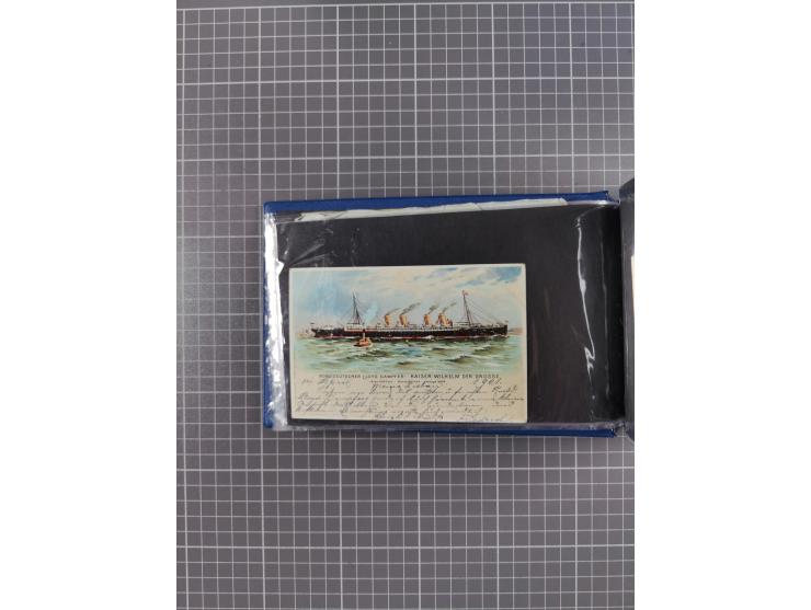 1866/1960 (ca.), interessanter Sammlungsposten inkl. sehr viel Dt. Seepost, Anlandungsstempeln, frühe Schiffspost, kleine Sam