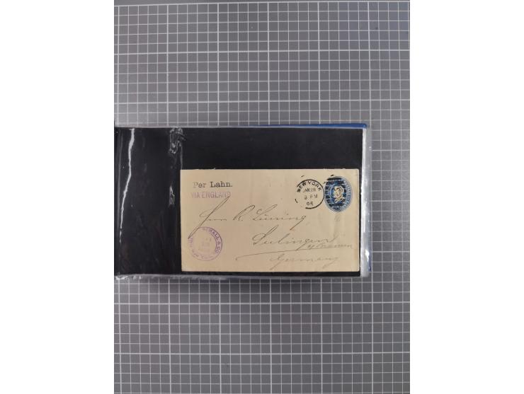 1866/1960 (ca.), interessanter Sammlungsposten inkl. sehr viel Dt. Seepost, Anlandungsstempeln, frühe Schiffspost, kleine Sam