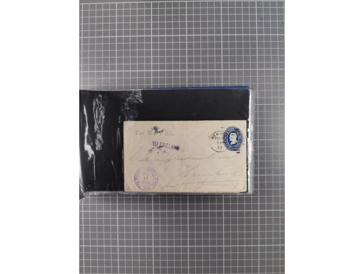 1866/1960 (ca.), interessanter Sammlungsposten inkl. sehr viel Dt. Seepost, Anlandungsstempeln, frühe Schiffspost, kleine Sam