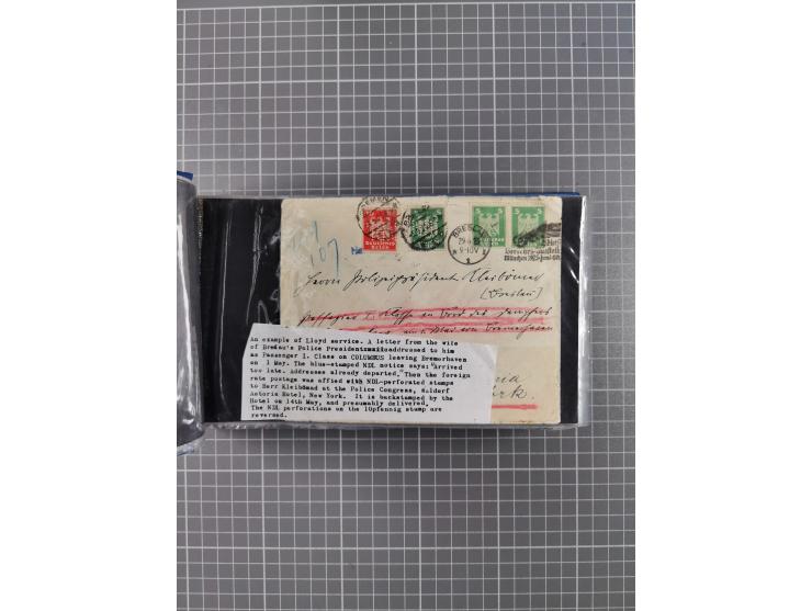 1866/1960 (ca.), interessanter Sammlungsposten inkl. sehr viel Dt. Seepost, Anlandungsstempeln, frühe Schiffspost, kleine Sam