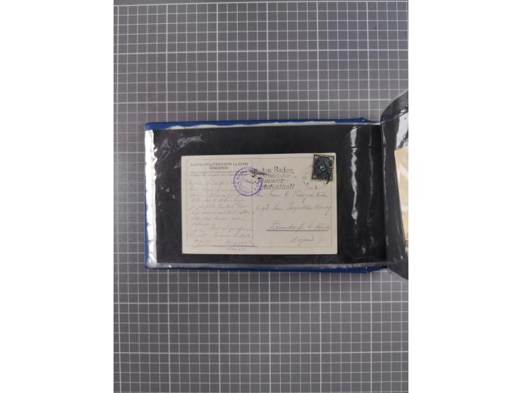 1866/1960 (ca.), interessanter Sammlungsposten inkl. sehr viel Dt. Seepost, Anlandungsstempeln, frühe Schiffspost, kleine Sam