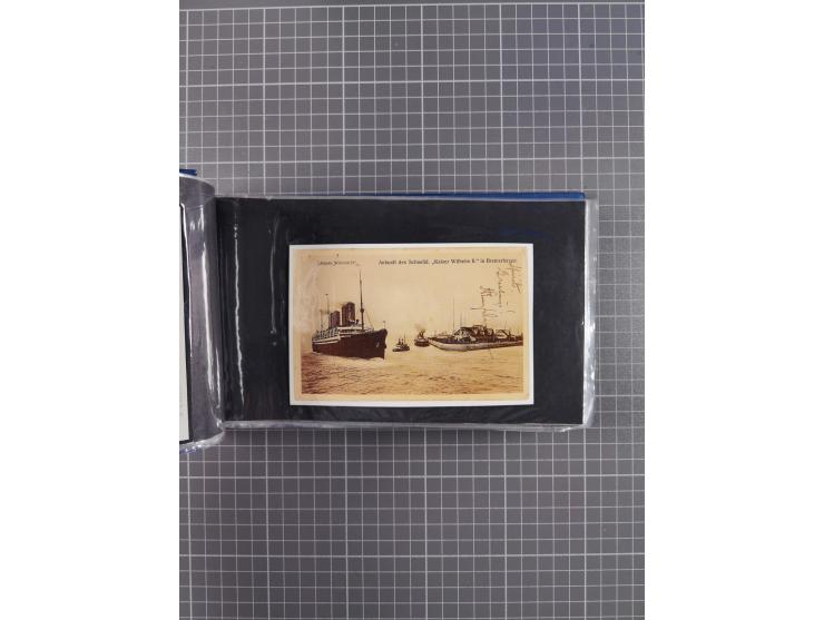 1866/1960 (ca.), interessanter Sammlungsposten inkl. sehr viel Dt. Seepost, Anlandungsstempeln, frühe Schiffspost, kleine Sam