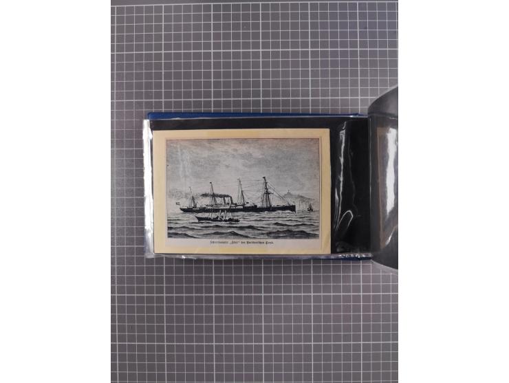 1866/1960 (ca.), interessanter Sammlungsposten inkl. sehr viel Dt. Seepost, Anlandungsstempeln, frühe Schiffspost, kleine Sam