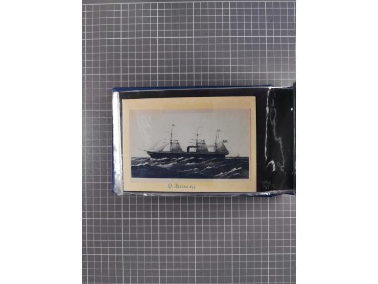 1866/1960 (ca.), interessanter Sammlungsposten inkl. sehr viel Dt. Seepost, Anlandungsstempeln, frühe Schiffspost, kleine Sam