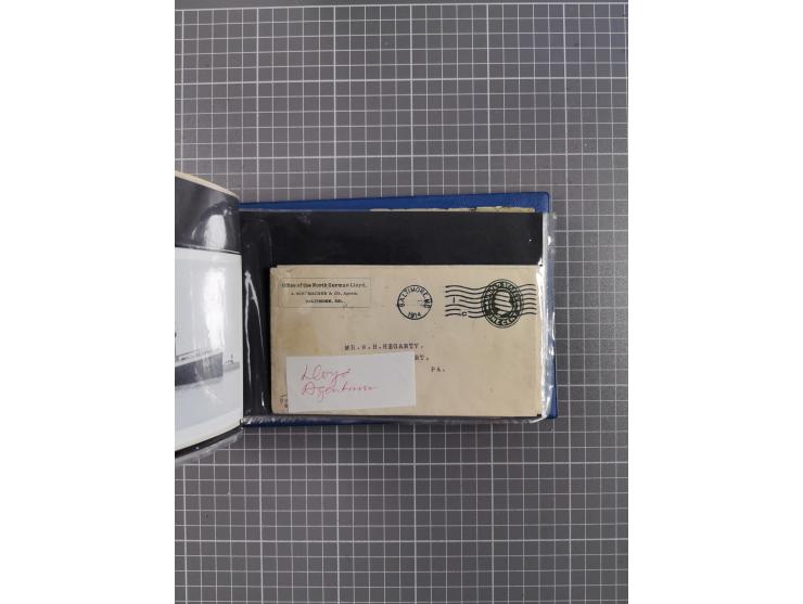 1866/1960 (ca.), interessanter Sammlungsposten inkl. sehr viel Dt. Seepost, Anlandungsstempeln, frühe Schiffspost, kleine Sam