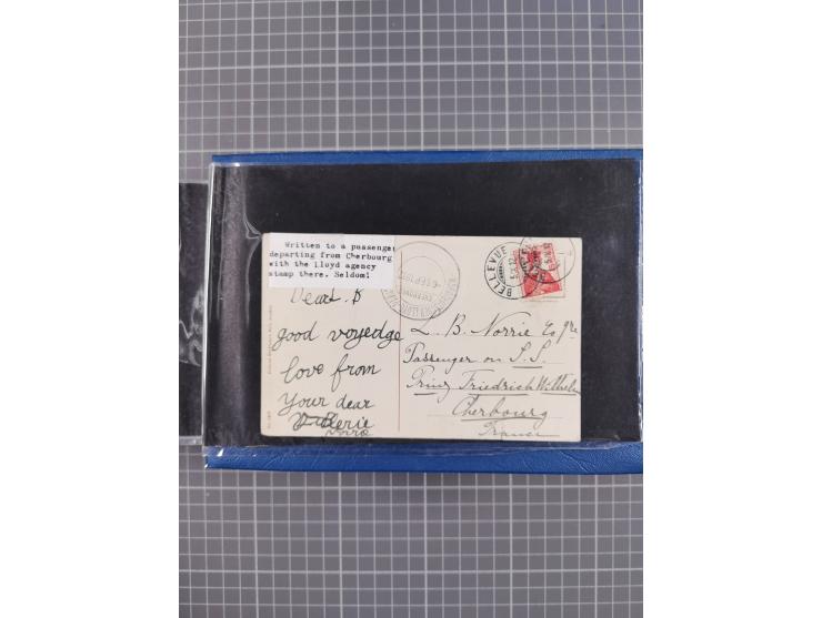 1866/1960 (ca.), interessanter Sammlungsposten inkl. sehr viel Dt. Seepost, Anlandungsstempeln, frühe Schiffspost, kleine Sam