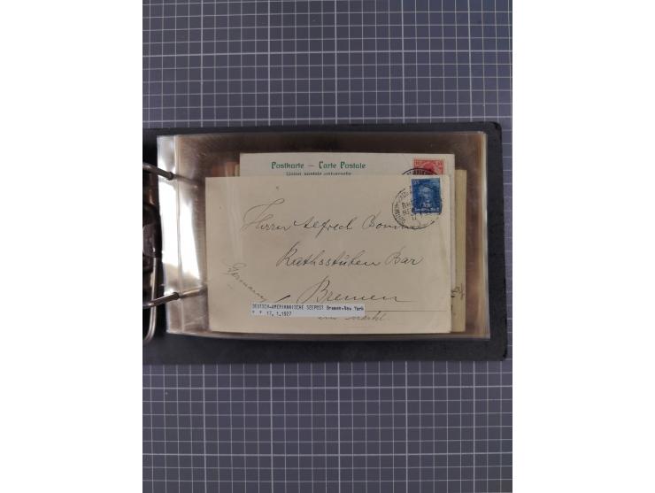 1866/1960 (ca.), interessanter Sammlungsposten inkl. sehr viel Dt. Seepost, Anlandungsstempeln, frühe Schiffspost, kleine Sam