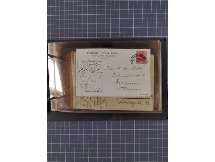 1866/1960 (ca.), interessanter Sammlungsposten inkl. sehr viel Dt. Seepost, Anlandungsstempeln, frühe Schiffspost, kleine Sam