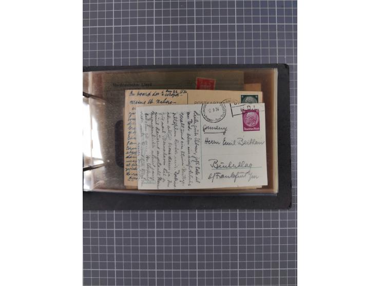 1866/1960 (ca.), interessanter Sammlungsposten inkl. sehr viel Dt. Seepost, Anlandungsstempeln, frühe Schiffspost, kleine Sam