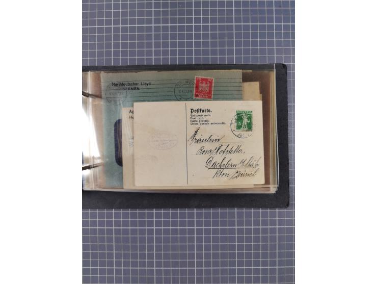 1866/1960 (ca.), interessanter Sammlungsposten inkl. sehr viel Dt. Seepost, Anlandungsstempeln, frühe Schiffspost, kleine Sam