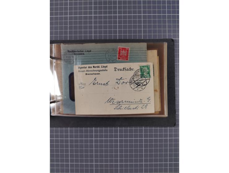 1866/1960 (ca.), interessanter Sammlungsposten inkl. sehr viel Dt. Seepost, Anlandungsstempeln, frühe Schiffspost, kleine Sam