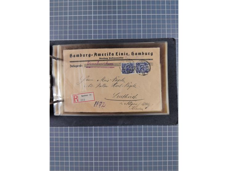 1866/1960 (ca.), interessanter Sammlungsposten inkl. sehr viel Dt. Seepost, Anlandungsstempeln, frühe Schiffspost, kleine Sam