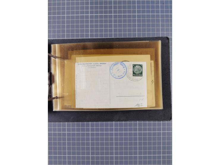 1866/1960 (ca.), interessanter Sammlungsposten inkl. sehr viel Dt. Seepost, Anlandungsstempeln, frühe Schiffspost, kleine Sam