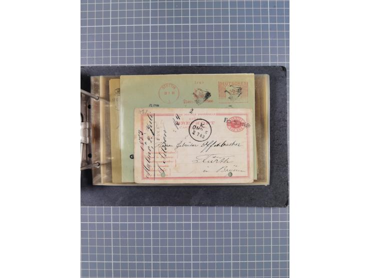 1866/1960 (ca.), interessanter Sammlungsposten inkl. sehr viel Dt. Seepost, Anlandungsstempeln, frühe Schiffspost, kleine Sam