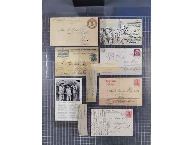 1868/1960 (ca.), ca. 170 Briefe, Karten Ansichtskarten und GSK zum Thema Schiffspost inkl. etwas Ausland, dabei Anlandestempe